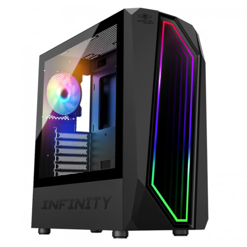 Spirit of Gamer - Infinity Dark - Boitier Gamer - RGB - Moyen Tour