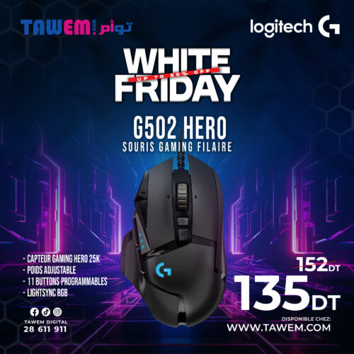 Souris Gaming filaire Logitech G502 Hero