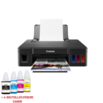 IMPRIMANTE CANON JET D'ENCRE MULTIFONCTION 3EN1 PIXMA G-2410 / COULEUR + 4 BOUTEILLES D'ENCRE CANON INCLUSES