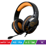 Casque Gaming Spirit of Gamer PRO-H3 _ Jack 3.5mm + Rallonge PC _ Orange et Noir