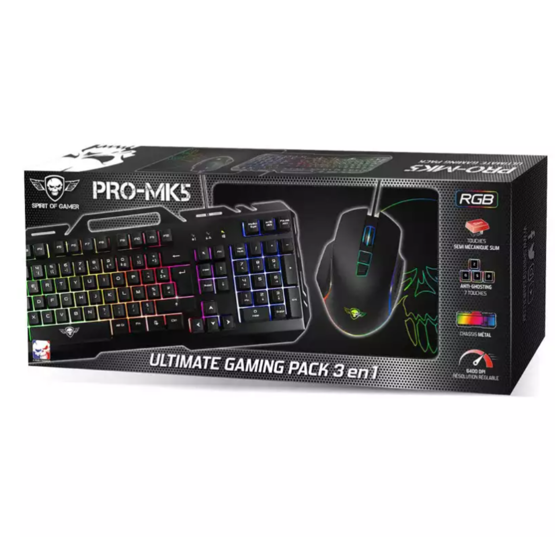 Combo ensemble Clavier+Souris+tapis Gaming Spirit Of Gamer SOG PRO-MK5 3en1 (5)