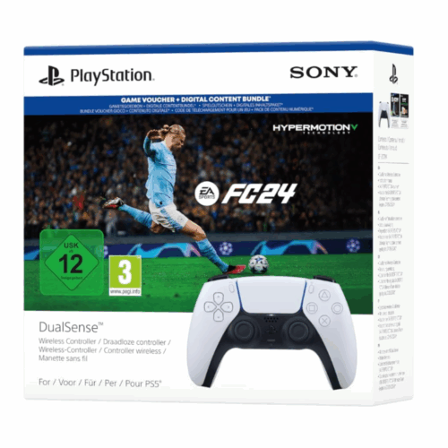 Pack Manette Sony Playstation PS5 DualSense Blanche + Jeu FC 24
