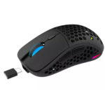 SOURIS GAMER AQIRYS TGA – Double mode(filaire & sans fil) RGB – 19000 ppp, Black -white- pink – Blue (3)