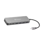 Station D'accueil Sandberg 136-45 Travel Dock USB-C 13en1 En Aluminium