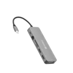 STATION D’ACCUEIL SANDBERG DOCK TRAVEL USB-C 13 EN 1 – GRIS (136-45 ) (3)