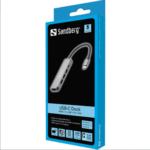 STATION D’ACCUEIL SANDBERG DOCK USB-C HDMI+3XUSB+PD – GRIS (136-32 )