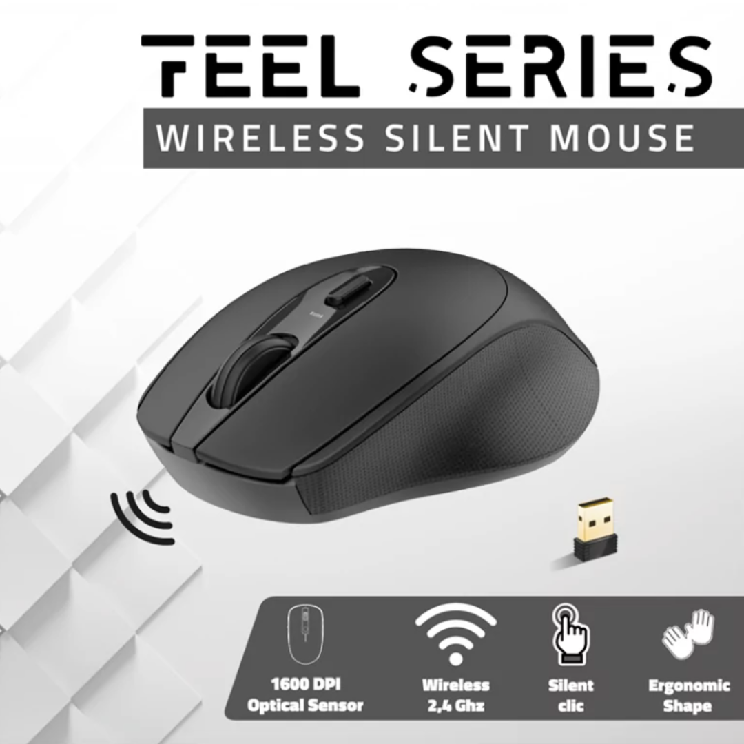 Souris Advance Feel noir Sans Fil 1600DPI (4)