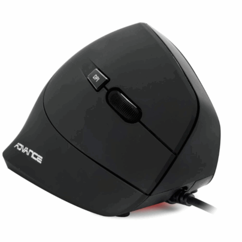 Souris Ergonomique Verticale Advance S-V185, 1600dpi -Noir