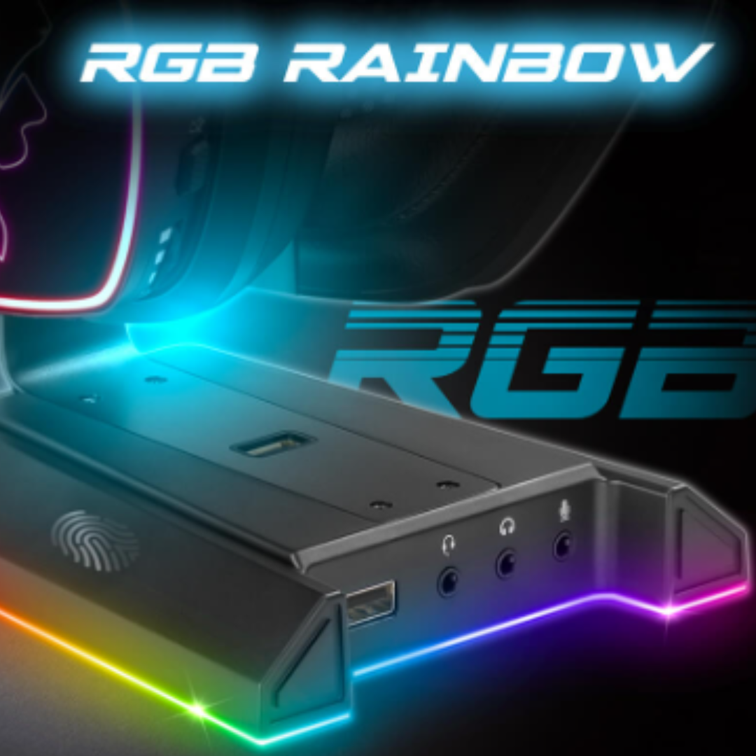 Support de casque SPIRIT OF GAMER STD5 SENTINEL 7.1 RGB - Gris (6)