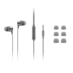 écouteurs INTRA-AURICULAIRES LENOVO 110 ANALOGIQUES - Gris