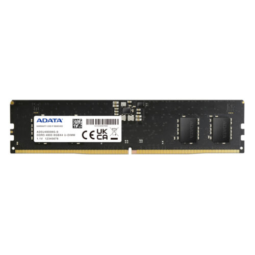 Barrette Mémoire ADATA 8Go DDR5 4800 MHz Pour Pc de Bureau
