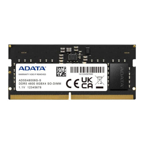 Barrette Mémoire ADATA 8Go DDR5 4800 MHz Pour PC Portable