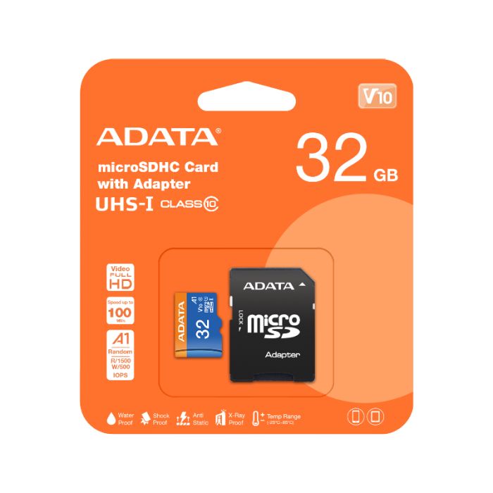 carte-memoire-adata-32go-class-10-micro-sdxc-avec-adaptateur