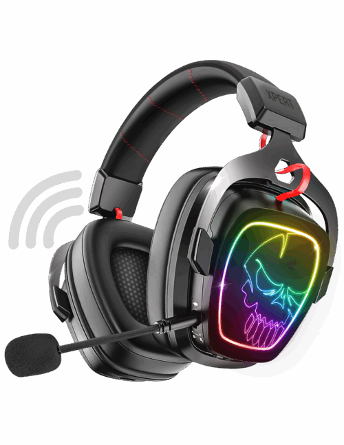 Micro Casque Gamer Sans Fil SPIRIT OF GAMER XPERT-H1500 - RGB - Noir