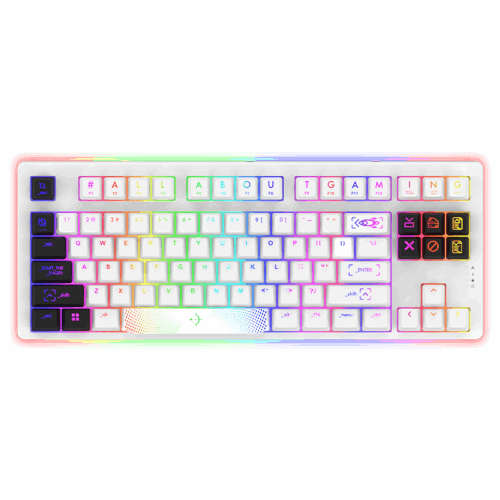Clavier Gamer Aqirys Aludra Mécanique RGB Filaire White