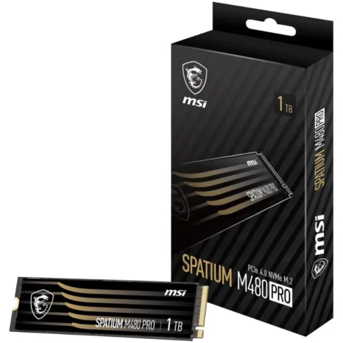 Disque dur interne SSD MSI Spatium M480 Pro PCIe 4.0 NVMe M.2 - 1To