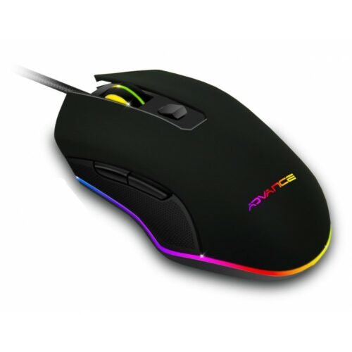 Souris Gamer ADVANCE RAINBOW RGB 7 Boutons - Noir