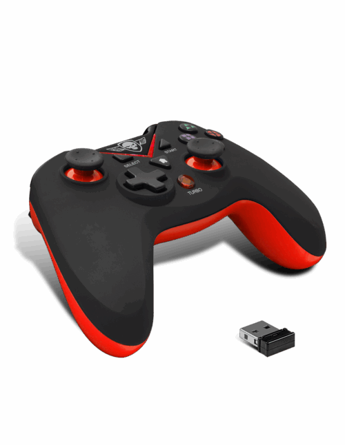 Manette de Jeux Sans Fil SPIRIT OF GAMER RFXPG Pour PS3/PC - Rechargeable - Noir&Rouge