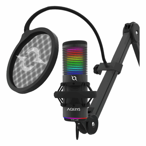 Microphone Pour Streamer AQIRYS GALILEO USB - Noir