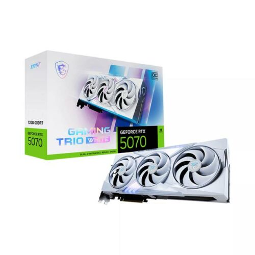 Carte Graphique Gamer MSI GeForce RTX 5070 12G GAMING TRIO OC - WHITE
