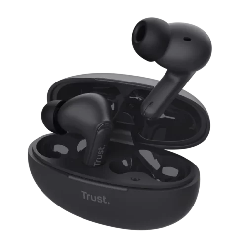 Ecouteurs Bluetooth - Earbuds Trust Yavi - Noir