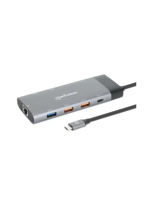 Station d'accueil / Hub multiport DOCK USB-C PD 10-en-1 a double Ecran 8K
