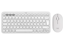 Ensemble Clavier & Souris Sans Fil LOGITECH Combo Pebble 2 - Blanc