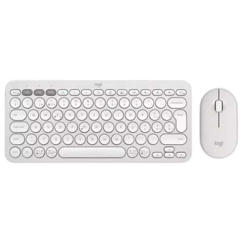 Ensemble Clavier & Souris Sans Fil LOGITECH Combo Pebble 2 - Blanc