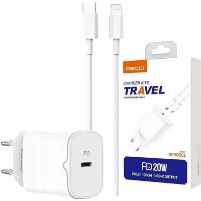 Chargeur iPhone Type C – Lightning Recci