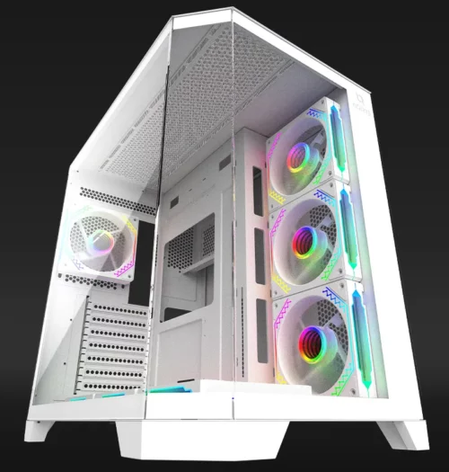 Boitier Gaming Aqirys Titan Mid Tower ATX/ARGB - Blanc