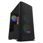 Boitier AQIRYS Gacrux, ATX, 4 Fans, RGB - Black