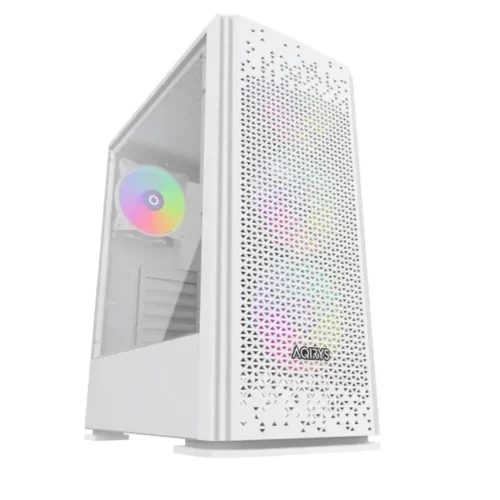 Boitier AQIRYS Gacrux, ATX, 4 Fans, RGB - White