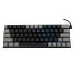 Clavier Gamer Mécanique WHITE SHARK WAKIZASHI 2 Blue Switch QWERTY RGB - Noir/Gris