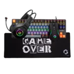 Pack 4 en 1 GAMEON VIPER (Clavier mecanique / Souris / Micro-casque / Tapis souris) - Noir