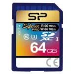 Carte Mémoire Silicon Power Superior Pro SDXC UHS-I V10 64Go - Lecture jusqu'à 90 Mo/s