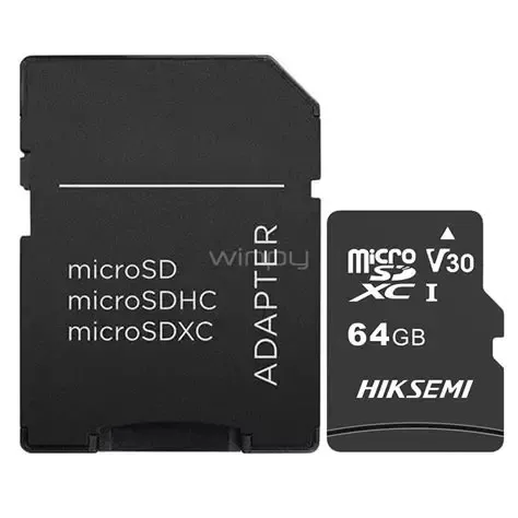 Carte Mémoire HIKSEMI MicroSDXC 64Go Class 10 avec Adaptateur