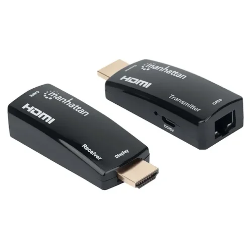 Kit Extendeur HDMI sur Ethernet Manhattan 60M Full HD 1080p Cat6 - TX/RX
