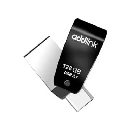 Clé USB 2en1 Addlink T65 OTG 128Go - USB 3.1 & USB Type-C - Noir