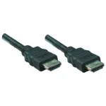 Câble HDMI Manhattan 1.4 Mâle/Mâle 19 Pins 5M - 4K 30Hz avec Ethernet