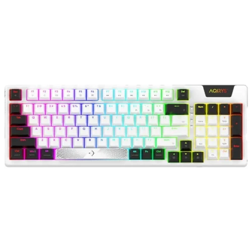 Clavier Gaming Mécanique AQIRYS Adara - 95 Touches - RGB - USB-C - Blanc