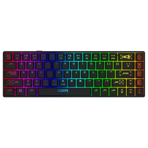 Clavier Gamer AQIRYS MIRA RGB Mécanique 65% - Red Switch - Noir