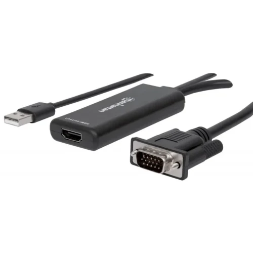 Convertisseur Manhattan VGA + USB vers HDMI - Adaptateur Audio/Vidéo