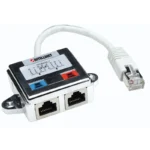 Duplicateur RJ45 Cat5 Blindé 2 RJ45 vers 1 RJ45