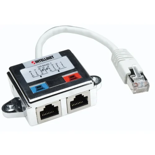 Duplicateur RJ45 Cat5 Blindé 2 RJ45 vers 1 RJ45