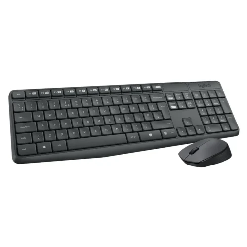Ensemble Clavier et Souris Sans Fil Logitech MK235 AZERTY - Noir