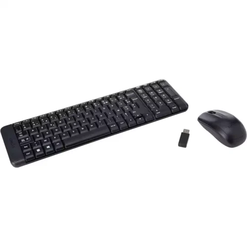 Ensemble Clavier et Souris Sans Fil Logitech MK220 AZERTY - Noir