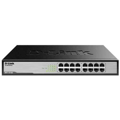 Switch D-Link 16 Ports Gigabit Ethernet Rackable Métallique