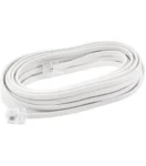 Câble Téléphonique RJ11 3m Mâle/Mâle 2 Broches - Blanc