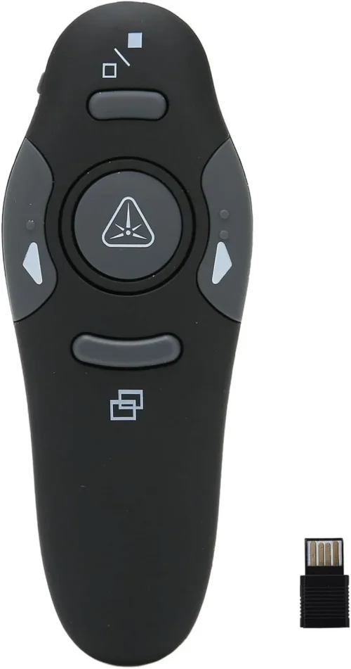 Pointeur Laser Sans Fil PPT801/K100 2.4GHz Présentateur PowerPoint - Noir