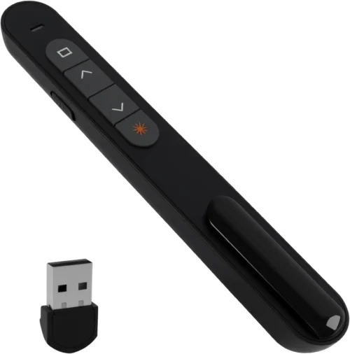 Pointeur Laser Sans Fil PP1000 - 2.4GHz Présentateur PowerPoint - Noir